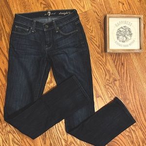 Seven for all Mankind size 24, straight leg, blue jeans
